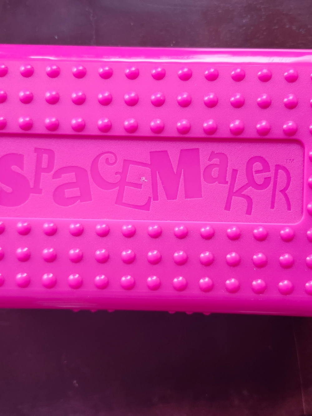 Vintage Spacemaker Pencil Box Pink/Purple Plastic Storage Case Y2K 90s
